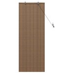 vidaXL Stores et Occultants avec des rideaux Marron 60 x 160 cm Bambou
