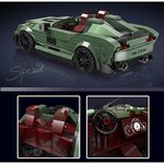 Mould King 27046 - Kit de construction de modèle de voiture décapotable Supra