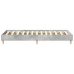 vidaXL Cadre de lit sans matelas gris béton 75x190cm bois d'ingénierie