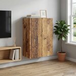 vidaXL Armoire Murale 66 x 34 5 x 90 cm Bois d'ingénierie Bois ancien