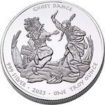 Monnaie en argent 1 dollar g 31.1 (1 oz) millésime 2023 native american silver dollars ghost dance