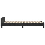 vidaXL Cadre de lit sans matelas noir 100x200 cm velours