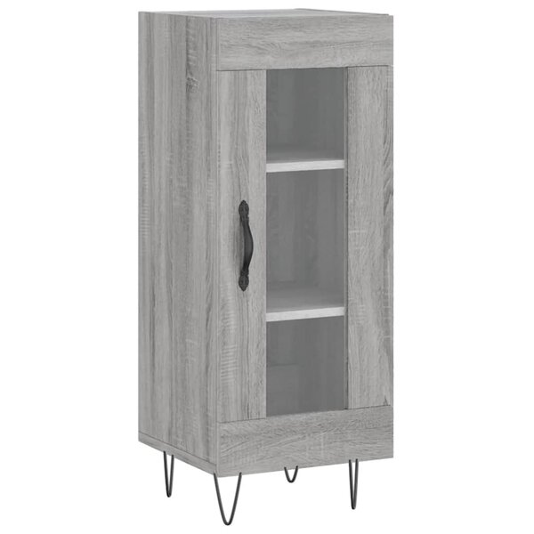 vidaXL Buffet Sonoma gris 34 5x34x90 cm Bois d'ingénierie