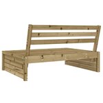 vidaXL Canapé central de jardin 120x80 cm bois de pin imprégné