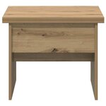 vidaXL Table basse Chêne artisanal 55 x 54 5 x 45 cm Bois d'ingénierie