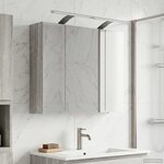 vidaXL Armoire Miroir de Salle de Bain Gris Sonoma 60 x 14 5 x 50 cm