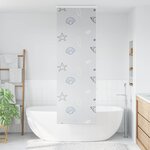 vidaXL Store enrouleur de douche avec cassette largeur du tissu 76 cm
