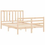 vidaXL Cadre de lit sans matelas 140x190 cm bois de pin massif