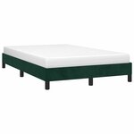 vidaXL Cadre de lit sans matelas vert foncé 120x190 cm velours