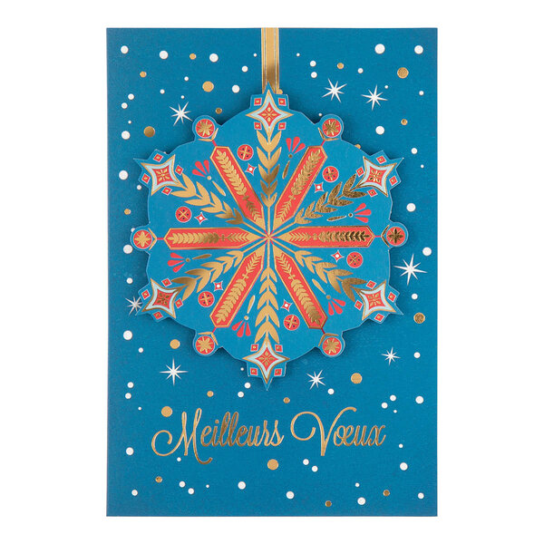 Carte De Vœux Noël Chic Boule Etoile - Draeger paris