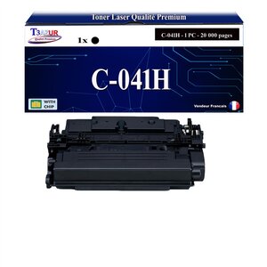 T3AZUR - Toner compatible avec Canon 041H (0453C002) pour Canon LBP312x MF522X MF525X Noir - 20 000p