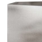 vidaXL Jardinière hexagone 104x90x45 cm acier inoxydable