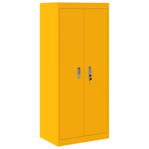 vidaXL Armoire de rangement Jaune moutarde 60 x 40 x 140 cm Acier