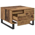 vidaXL Table basse Bois Ancien 55 x 55 x 36 5 cm Bois d'ingénierie