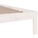 vidaXL Cadre de lit sans matelas blanc bois massif 100x200 cm