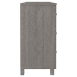 vidaXL Buffet HAMAR Gris clair 113x40x80 cm Bois massif de pin