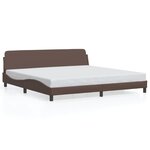 vidaXL Cadre de lit sans matelas marron 200x200 cm similicuir