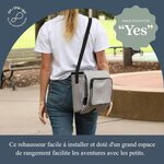 Siège d'appoint d'alimentation portable Grab ‘N Go - Feuilles - Bleu