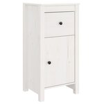 vidaXL Buffets 2 Pièces blanc 40x35x80 cm bois massif de pin