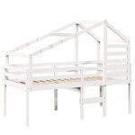 vidaXL Lit haut sans matelas blanc 90x200 cm bois de pin massif