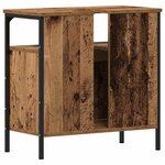 vidaXL Armoire lavabo de salle de bain vieux bois 60x30x60 cm