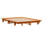 vidaXL Cadre de lit sans matelas cire marron 120x190cm bois pin massif