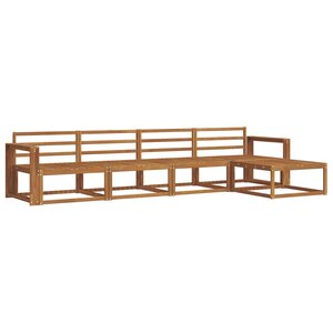 vidaXL Ensemble de canapés d'extérieur 5 pc Naturel