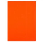 Étiquette adhésive permanente fluo orange 70x37 mm (lot de 2400)