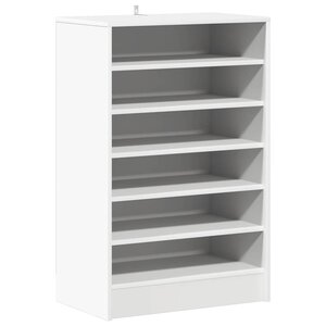 vidaXL Armoire à chaussures Blanc 60x35x92 cm Bois d’ingénierie