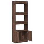 vidaXL Buffet haut 63x33x180 cm chêne marron bois d'ingénierie
