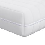 vidaXL Matelas Blanc 140 x 190 cm Polyester