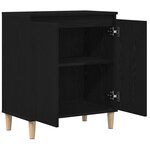 vidaXL Buffet Noir 60 x 35 x 70 cm Bois d'ingénierie