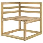 Vidaxl canapé de jardin 4 places avec coussins gris