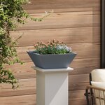 vidaXL Ensemble de Planteurs en Plastique Anthracite Plastique