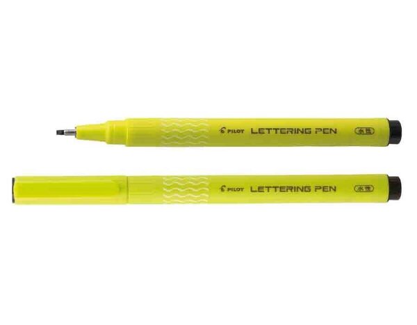Feutre Calligraphie LETTERING PEN pointe moyenne noir x 12 PILOT