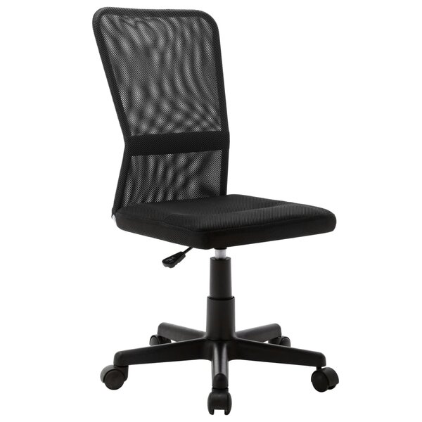 Chaise fauteuil siège de bureau informatique étude 44 x 52 x 100 cm tissu en maille noir 02_0024036