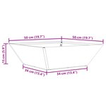 vidaXL Jardinière en Métal Blanche Métal Moyen Jardinières