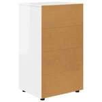 vidaXL Armoires de rangement 2 Pièces Blanc brillant 60 x 48 x 105 cm