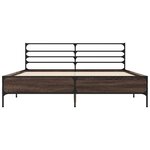 vidaXL Cadre de lit sans matelas chêne marron 150x200 cm