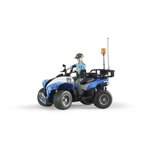 BRUDER - Quad police avec policiere et accessoires - 16 cm