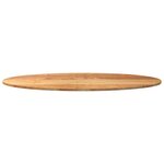 vidaXL Dessus de table 140x60x2 cm bois de chêne massif ovale