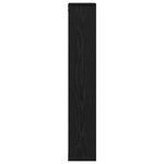 vidaXL Étagère murale en chêne noir 36 x 16 x 90 cm  bois d'ingénierie