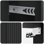 vidaXL Cabinet de chevet mural avec tiroir Noir 33 x 34 5 x 20 cm