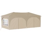 vidaXL Tente de fête pop-up 575 x 288 x 245 cm Crème Tissu Oxford