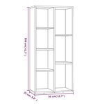 vidaXL Armoire à livres Sonoma gris 50x25x106 cm