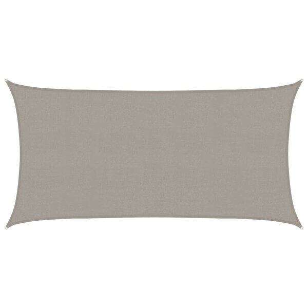 vidaXL Voile d'ombrage 160 g/m² rectangulaire gris clair 2x4 m PEHD