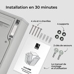 Boîte aux lettres et colis 2-en-1 connectée Boks One (RAL 7035)