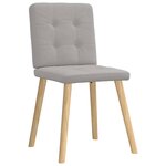 vidaXL Chaises à manger lot de 4 gris nuage tissu