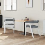 vidaXL Chaises de salle à manger 2 Pièces Blanc 54 x 57 x 73 cm