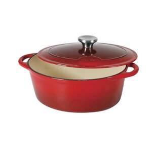 SITRAM SITRASLOW Cocotte ovale en fonte d'acier émaillée - L36 cm - 9L